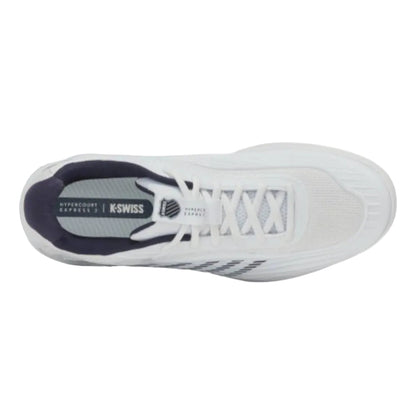K-Swiss Hypercourt Express 3 Wide Men's Tennis Shoe (White/Peacoat) - RacquetGuys.ca