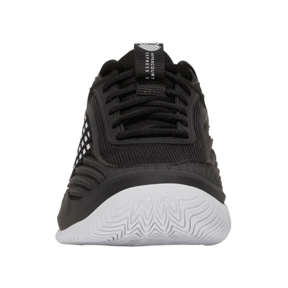 K-Swiss Hypercourt Express 3 Men's Tennis Shoe (Black/White) - RacquetGuys.ca