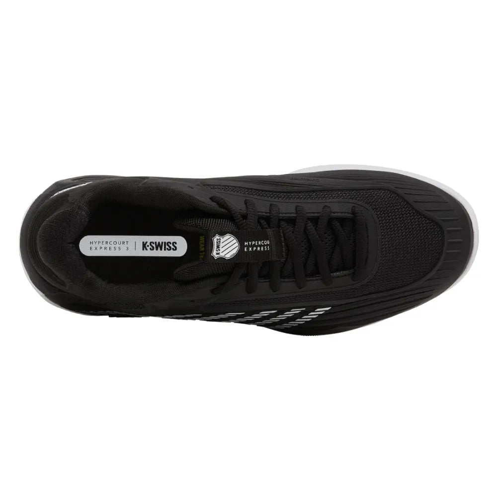 K-Swiss Hypercourt Express 3 Men's Tennis Shoe (Black/White) - RacquetGuys.ca