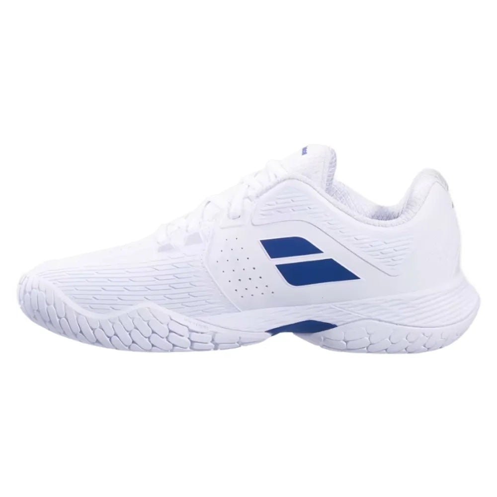 Babolat Propulse Storm AC Men's Tennis Shoe (White/Blue) - RacquetGuys.ca