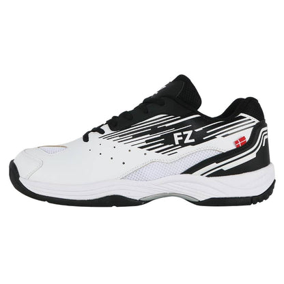 FZ Forza Moviam Men's Indoor Court Shoe (White/Black) - RacquetGuys.ca