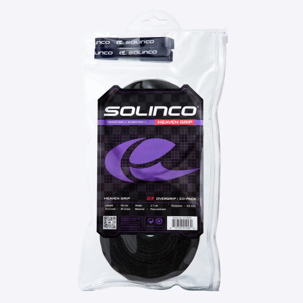Solinco Heaven Overgrip 30 Pack (Grey) - RacquetGuys.ca