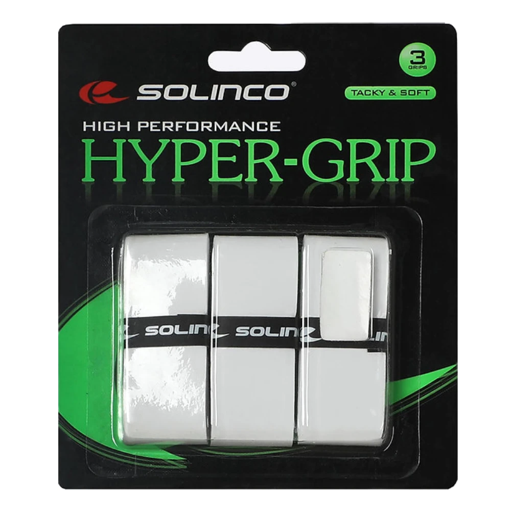 Solinco Hyper-Grip Overgrips (White) - RacquetGuys.ca