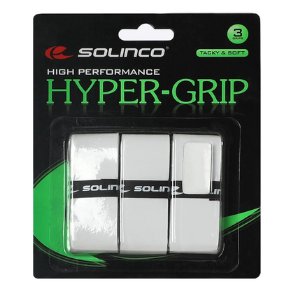 Solinco Hyper-Grip Overgrips (White) - RacquetGuys.ca