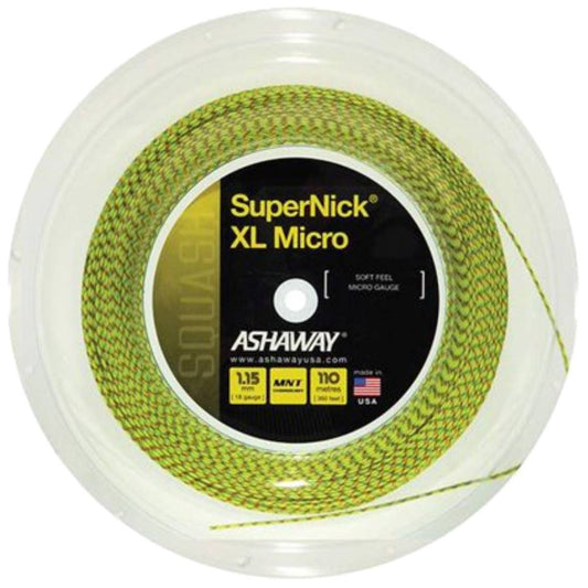 Ashaway SuperNick XL Micro Squash String Reel (Yellow/Red/Blue) - RacquetGuys.ca