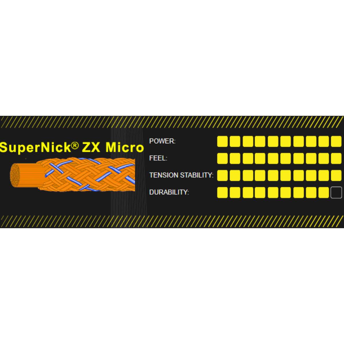 Ashaway SuperNick ZX Micro 18 Squash String Reel (Orange/Blue) - RacquetGuys.ca