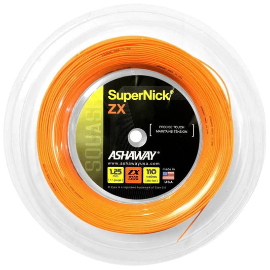 Ashaway SuperNick ZX 17 Squash String Reel (Orange) - RacquetGuys.ca