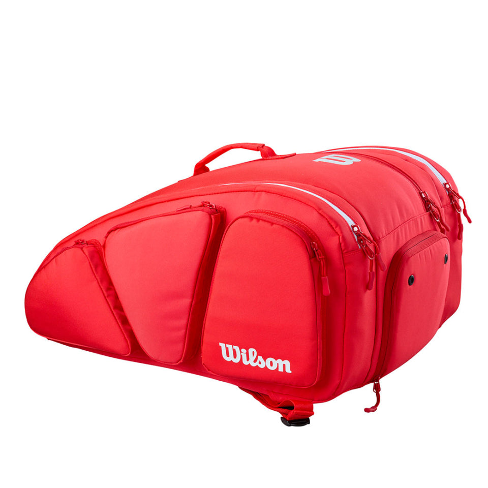 Wilson Super Tour Pickleball Bag (Red) - RacquetGuys.ca