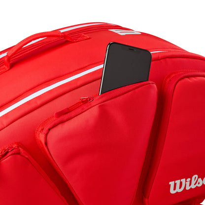 Wilson Super Tour Pickleball Bag (Red) - RacquetGuys.ca