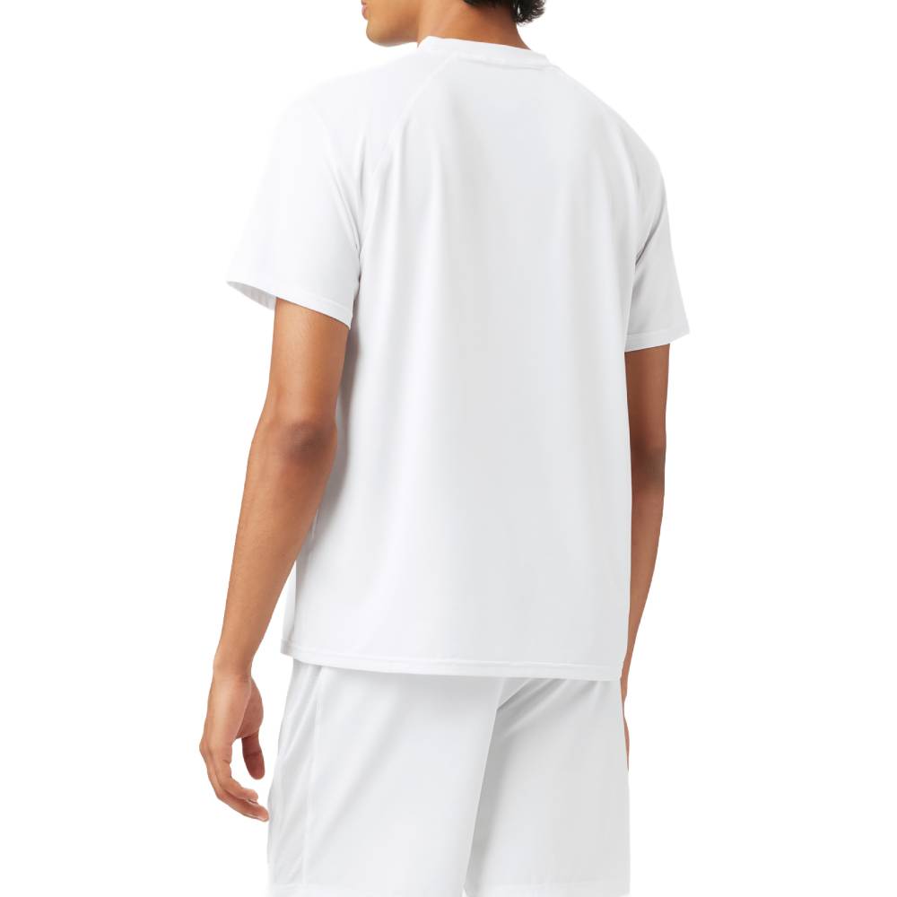 Fila Men's Short Sleeve Crewneck Top (White) - RacquetGuys.ca