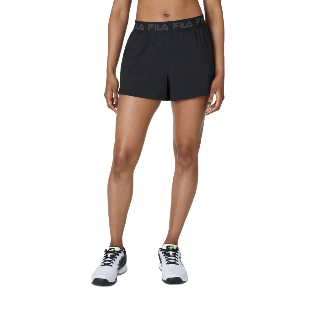 Fila Women's Essentials Woven Short (Black) - RacquetGuys.ca