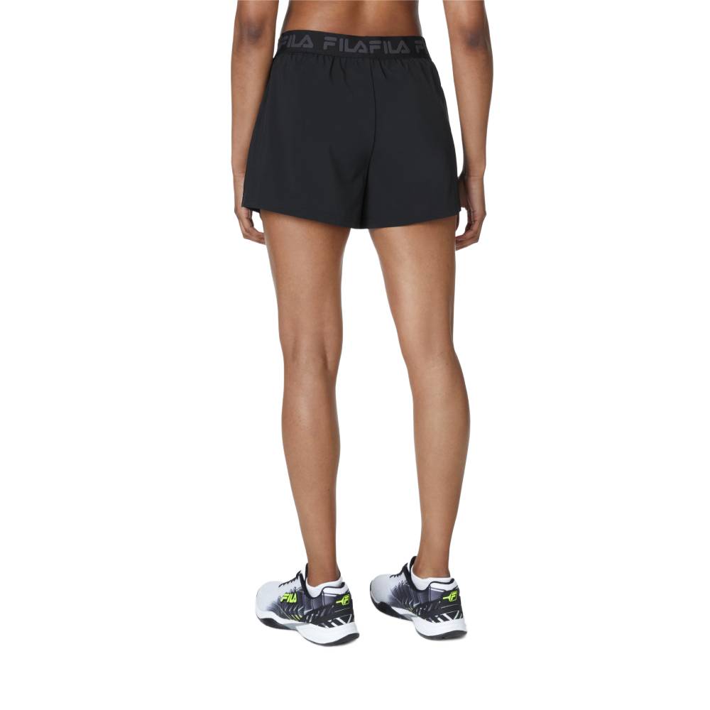 Fila Women's Essentials Woven Short (Black) - RacquetGuys.ca