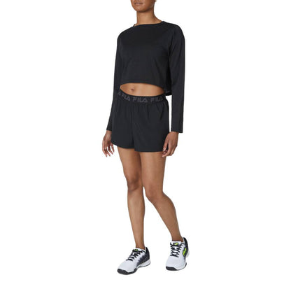 Fila Women's Essentials Woven Short (Black) - RacquetGuys.ca