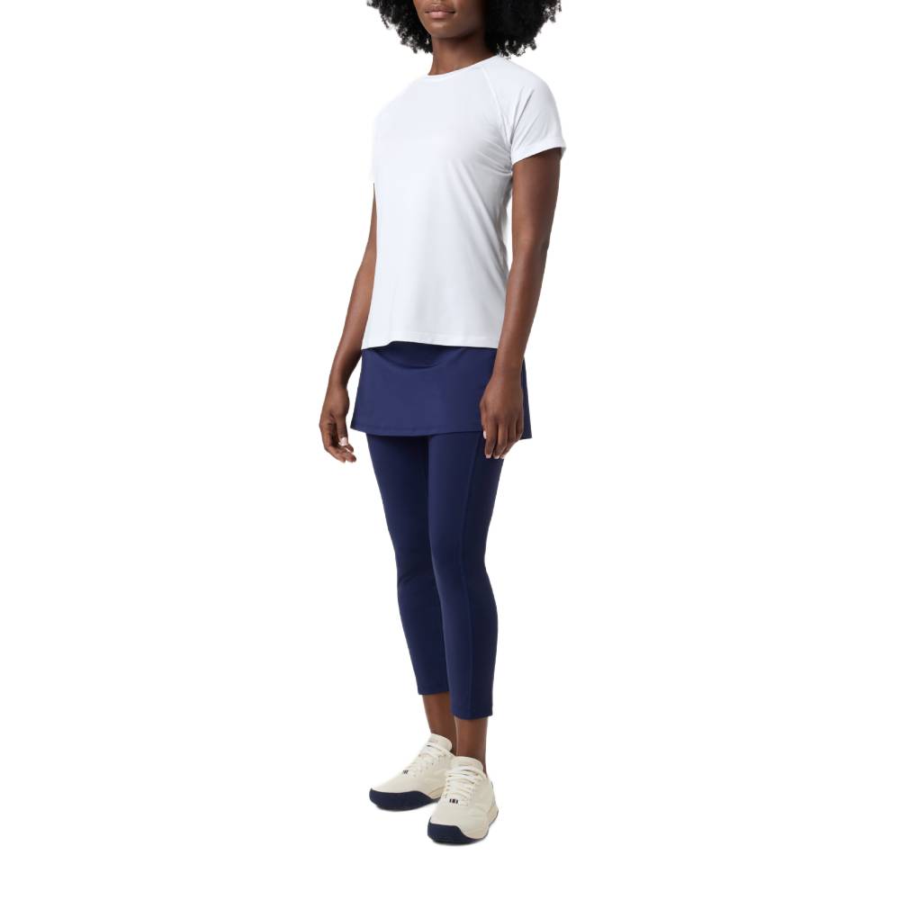 Fila Women's Essentials Short Sleeves Mesh Back Top (White) - RacquetGuys.ca