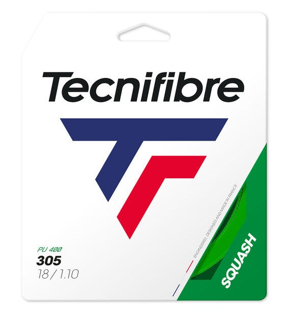 Tecnifibre 305 18 Squash String (Green) - RacquetGuys.ca