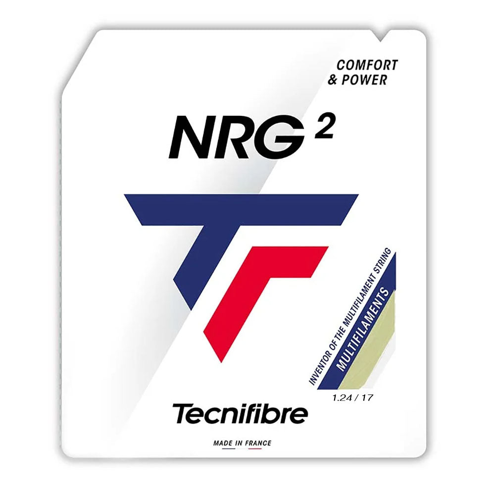 Tecnifibre NRG2 17/1.24 Tennis String (Natural) - RacquetGuys.ca