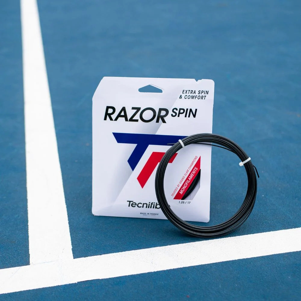 Tecnifibre Razor Spin 17/1.25 Tennis String (Carbon) - RacquetGuys.ca