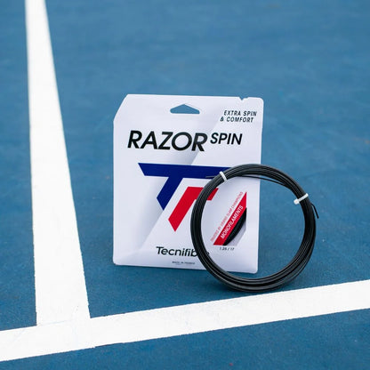 Tecnifibre Razor Spin 17/1.25 Tennis String (Carbon) - RacquetGuys.ca