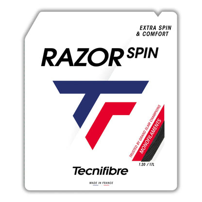 Tecnifibre Razor Spin 17L/1.20 Tennis String (Carbon) - RacquetGuys.ca