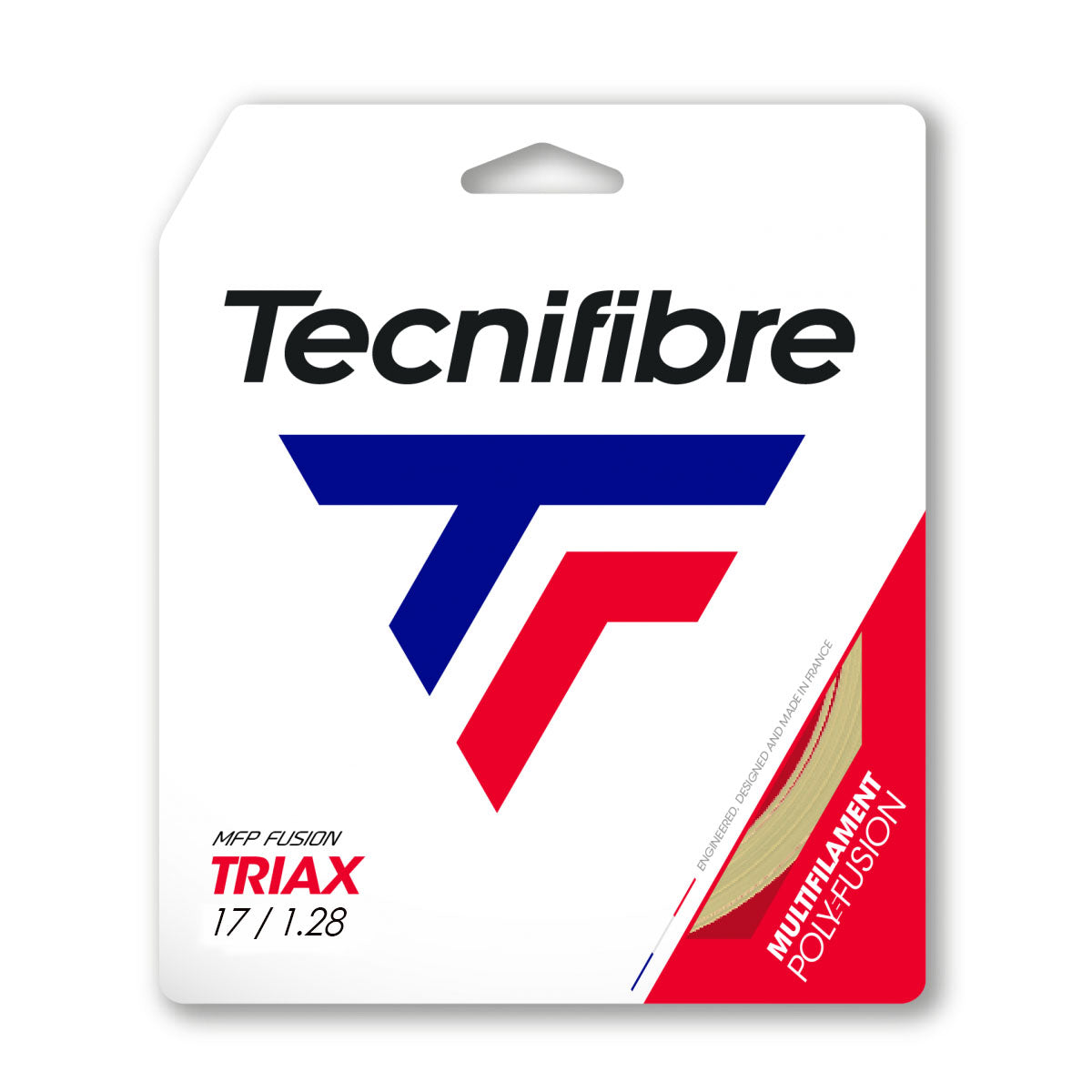 Tecnifibre Triax 17/1.28 Tennis String (Natural) - RacquetGuys.ca
