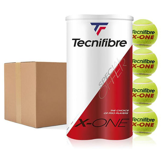 Tecnifibre X-One All Court Tennis Balls (36 Cans of 4-balls, 144 balls)