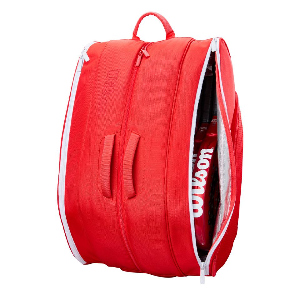Wilson Tour Padel Bag (Red) - RacquetGuys.ca