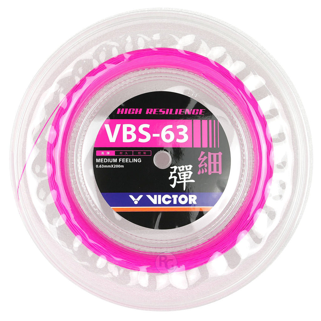Victor VBS-63 Badminton String Reel (Fluorescent Rose-Red) - RacquetGuys.ca