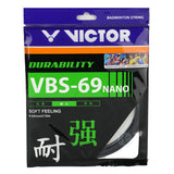 Victor VBS-69 Nano Badminton String (Black) - RacquetGuys.ca