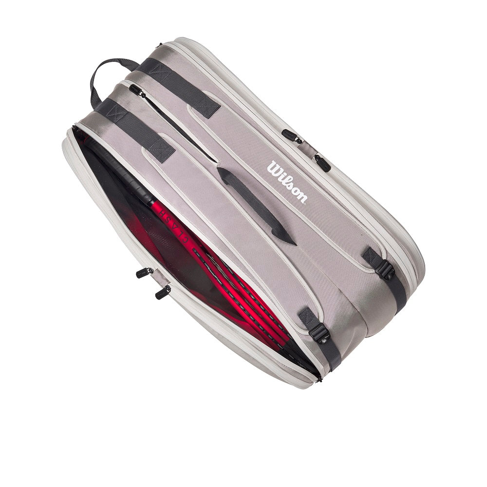 Wilson Tour 12 Pack Racquet Bag (Stone) - RacquetGuys.ca