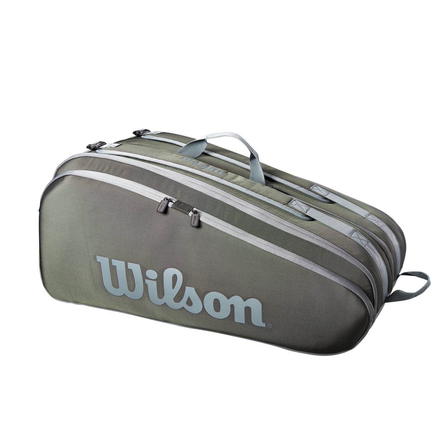 Wilson Tour 12 Pack Racquet Bag Dark Green - RacquetGuys.ca