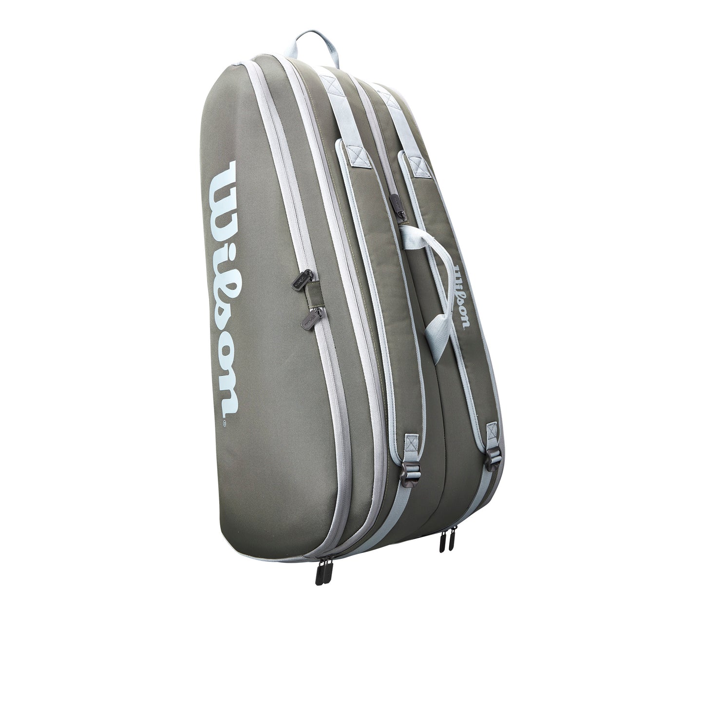 Wilson Tour 12 Pack Racquet Bag Dark Green - RacquetGuys.ca