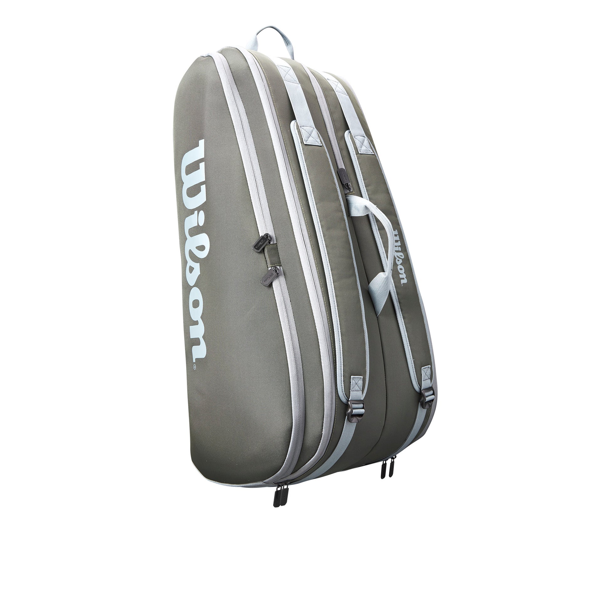 Wilson Tour 12 Pack Racquet Bag Dark Green - RacquetGuys.ca
