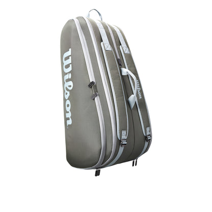 Wilson Tour 12 Pack Racquet Bag Dark Green - RacquetGuys.ca