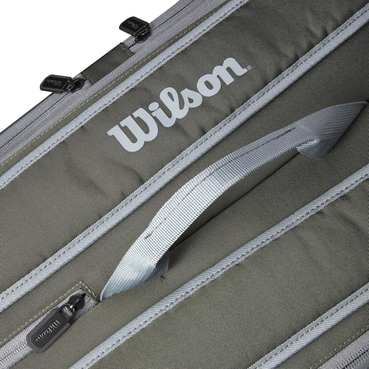 Wilson Tour 12 Pack Racquet Bag Dark Green - RacquetGuys.ca