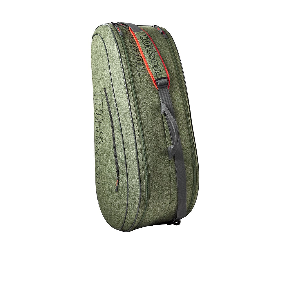 Wilson Team 6 Pack Racquet Bag (Heather Green) - RacquetGuys.ca