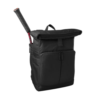 Wilson Lifestyle Backpack Racquet Bag 2024 (Black) - RacquetGuys.ca
