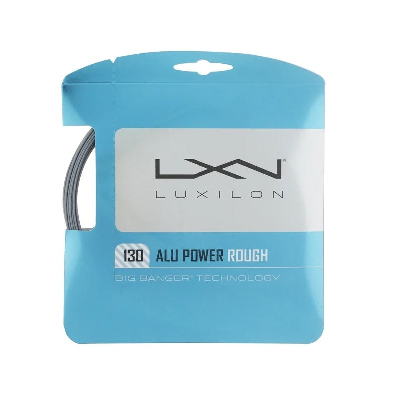 Luxilon ALU Power Rough 16 / 1.30 Tennis String (Silver) - RacquetGuys.ca