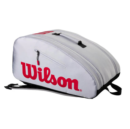 Wilson Super Tour Pickleball Bag (Grey/Black/Red) - RacquetGuys.ca