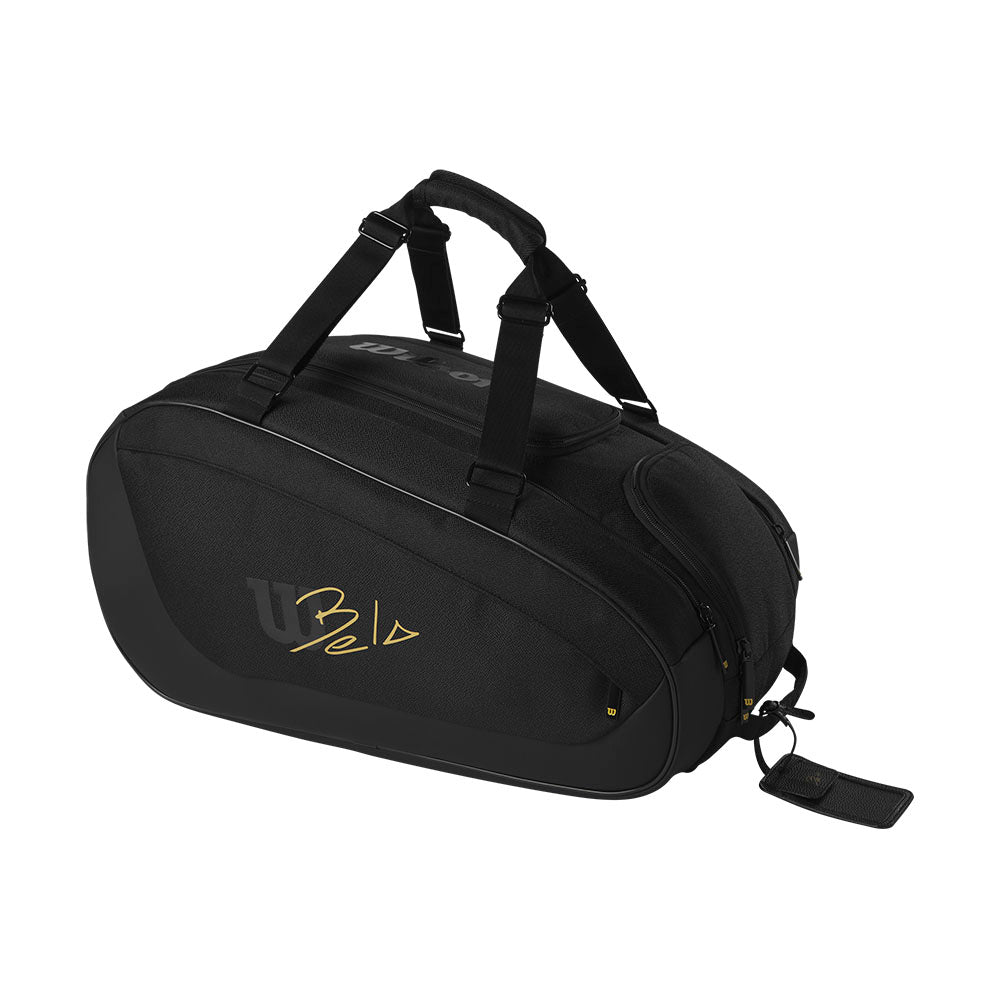Wilson Bela Super Tour Padel Bag (Black) - RacquetGuys.ca