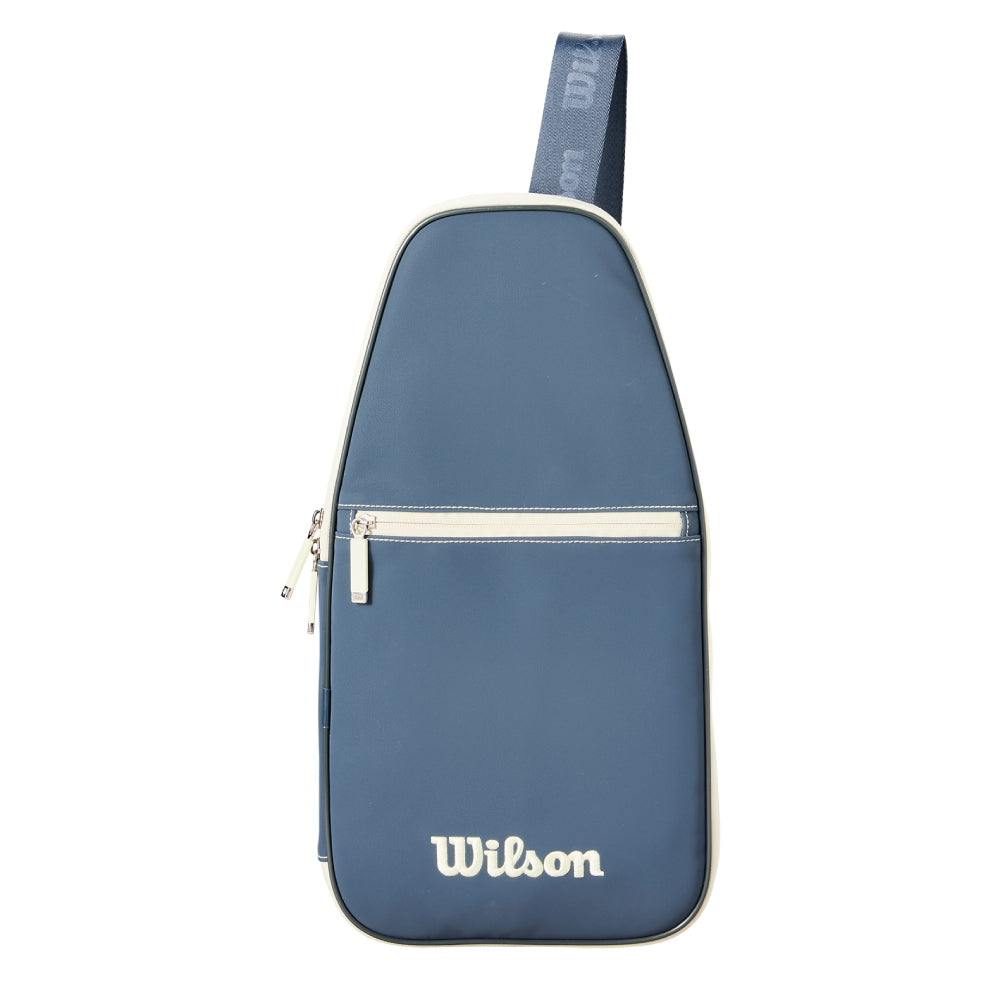 Wilson Full Pickleball Paddle Cover with Strap Blue/Cream - RacquetGuys.ca