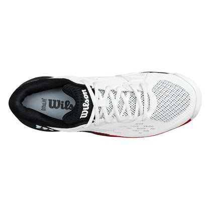 Wilson Rush Pro Ace Men's Tennis Shoe (White/Black/Poppy) - RacquetGuys.ca