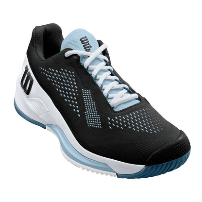 Wilson Rush Pro 4.0 Women's Tennis Shoe (Black/White) - RacquetGuys.ca