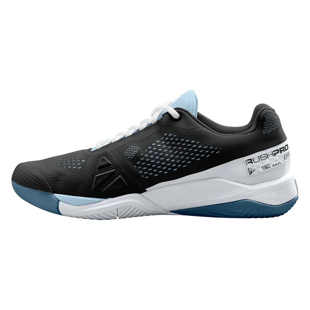 Wilson Rush Pro 4.0 Women's Tennis Shoe (Black/White) - RacquetGuys.ca