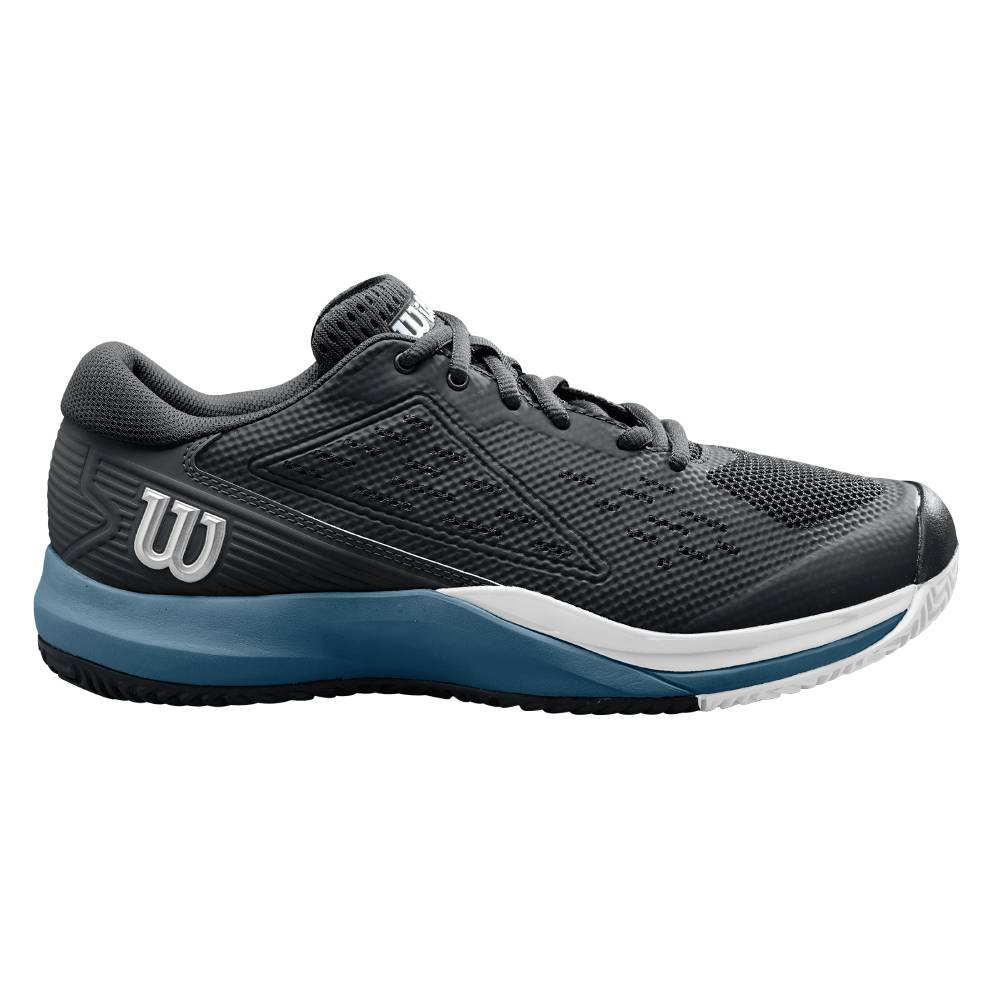 Wilson Rush Pro Ace Men's Tennis Shoe (Black/Blue) - RacquetGuys.ca
