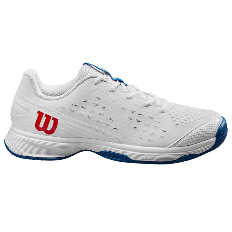 Wilson Rush Pro Junior Tennis Shoe White Blue