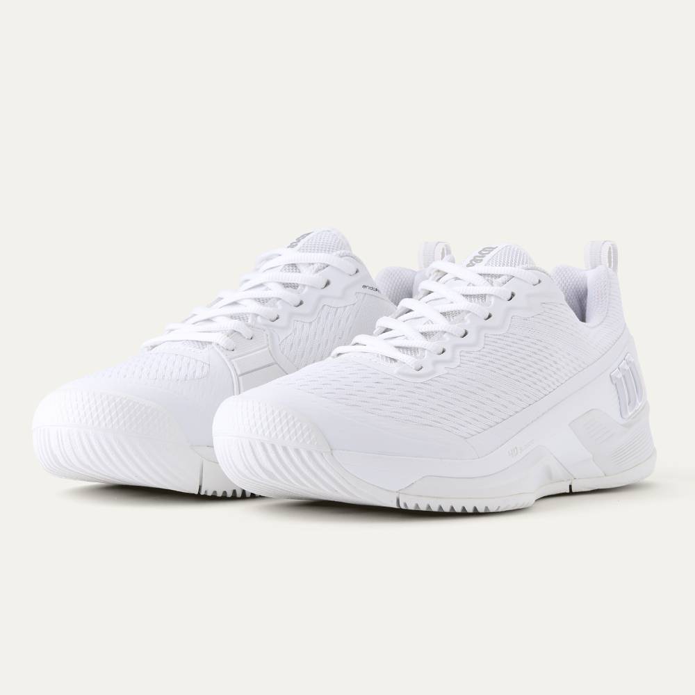 Wilson Rush Pro 4.5 Men's Tennis Shoe (White/Black) - RacquetGuys.ca