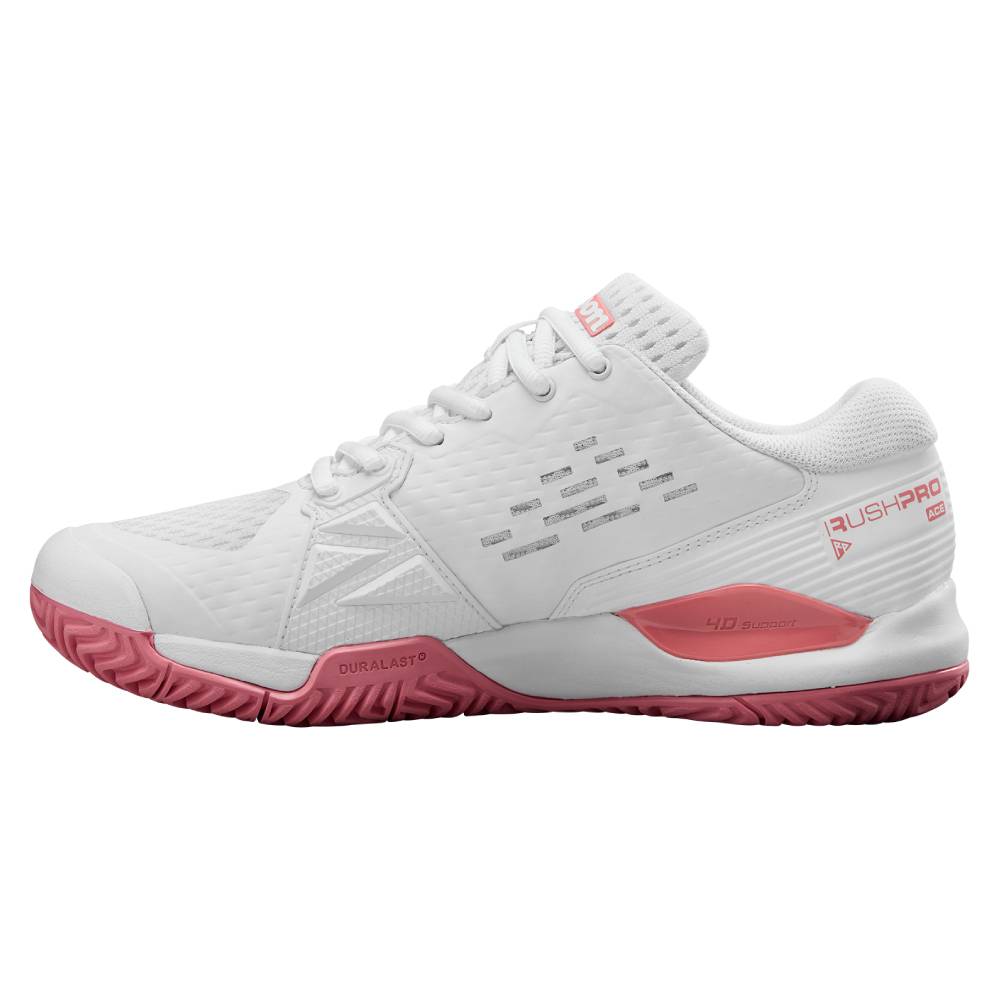 Wilson Rush Pro Ace Junior Tennis Shoe (White) - RacquetGuys.ca
