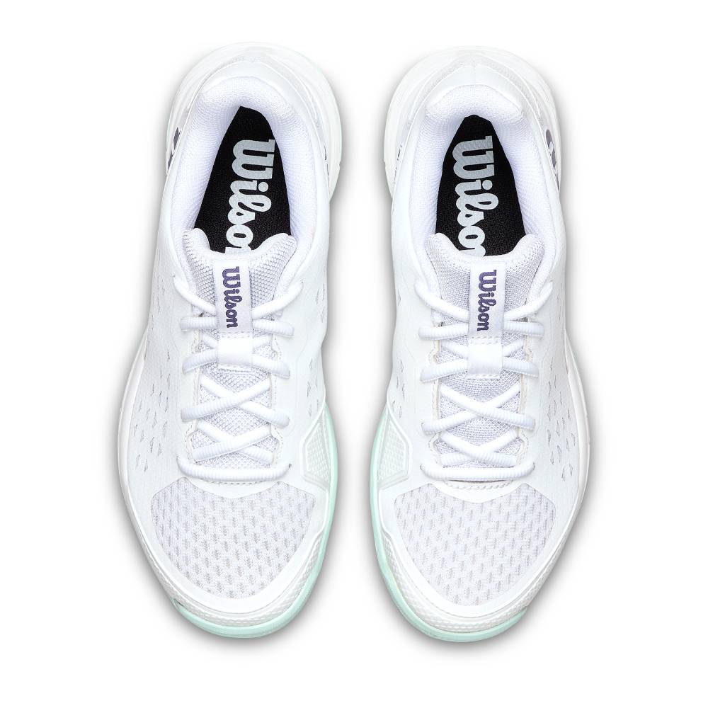 Wilson Rush Pro JR L Junior Tennis Shoe (White/Bay/Skip Blue) - RacquetGuys.ca