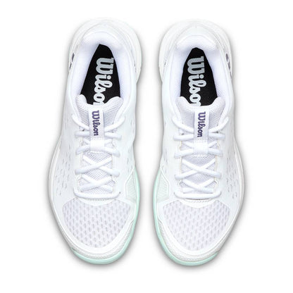Wilson Rush Pro JR L Junior Tennis Shoe (White/Bay/Skip Blue) - RacquetGuys.ca