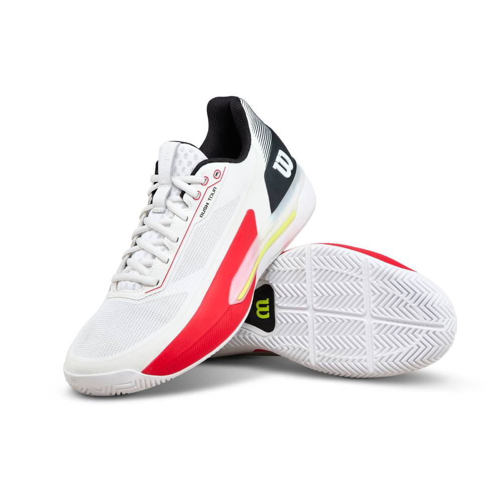 Wilson Rush Tour 5.0 Men's Tennis Shoe (White/Black) - Description - RacquetGuys.ca